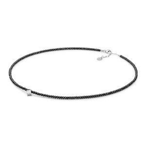 Colier argint cu spinel negru si cristal DiAmanti 234-107-G (Argint 925‰ 1 g.) Colier argint cu spinel negru si cristal DiAmanti 234-107-G (Argint 925‰ 1 g.)